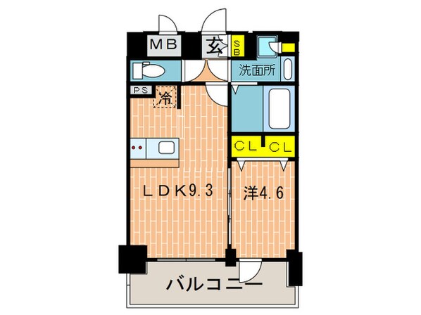 プレサンスTHE神戸(1104)の物件間取画像